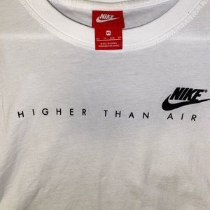 Nike cropped higher than air